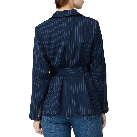 Jason Wu Eloquii Navy Pinstripe Blazer 14 - Picture 3 of 9